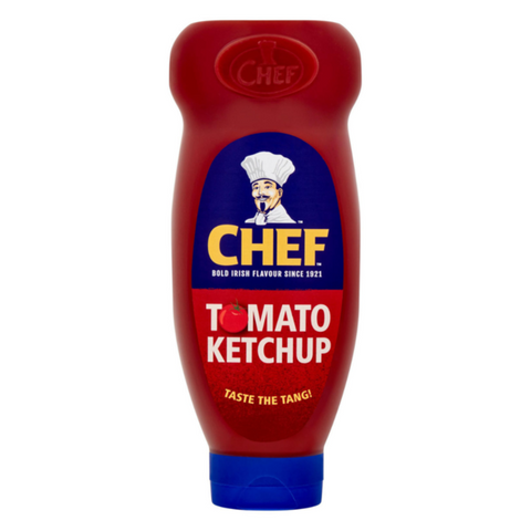 Chef Ketchup Top Down Bottle (390g)