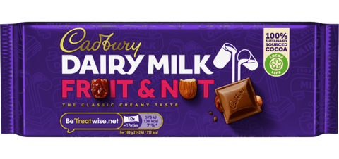 Cadbury Dairy Milk Fruit & Nut (54g)