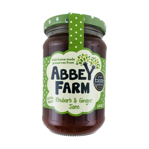 Abbey Farm Jam Rhubarb and Ginger (340g)