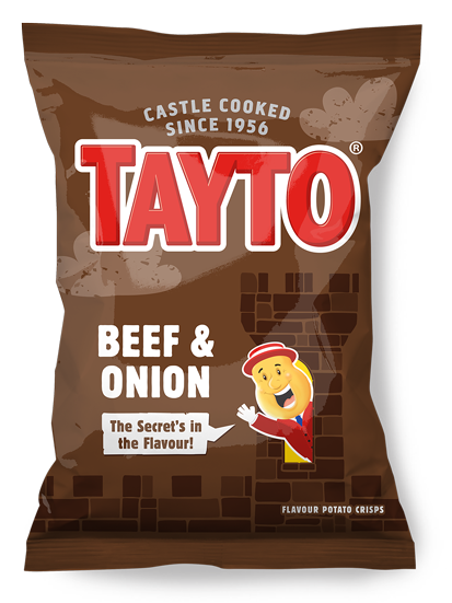 Tayto Single Pack - Beef & Onion (37g)